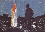 Edvard Munch Alone oil on canvas